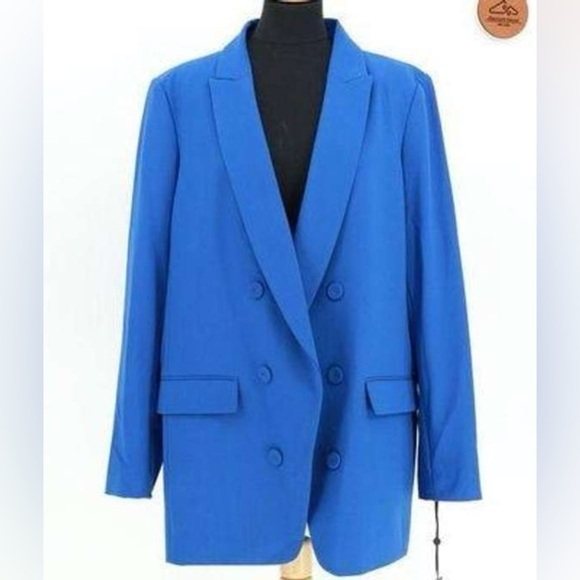 DKNY Blue Blazer Size 12 - Picture 1 of 11